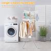 2 Tier Clothes Drying Rack 56inch Collapsible Laundry Drying Stand with 3 Rotatable Arms 24 Clips Portable Garment Rack