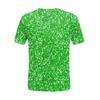 Women's  Casual Short Sleeve Shirts Fashion St Patrick's Print Tunic Tops With Pockets