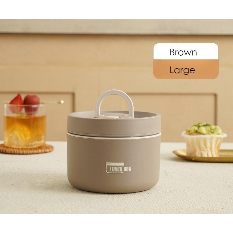 304 Stainless Steel Lunch Box with Soup Container Portable Thermal Bento Box for Office & School Leak-Proof & Easy Clean
