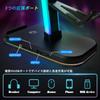 VCOM Gaming Controller Headphone Stand with RGB 10 Holds Headsets and 4 Includes USB and Charging Desktop Multifunctional Storage Stable Easy Black