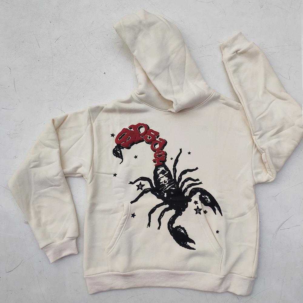 Amerikanischer High Street Spinnenprint Hoodie Unisex Lockerer Partner Hoodie Trendiges Marken Oberteil