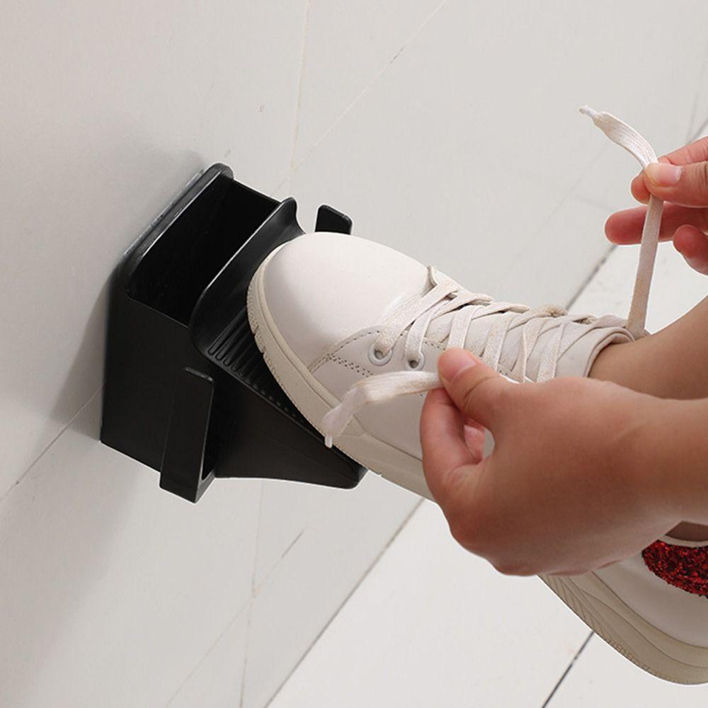 Wall Mounted Shower Foot Rest Non Slip Storage Shoe Brush Rack for Home Hotel Bath Supplies