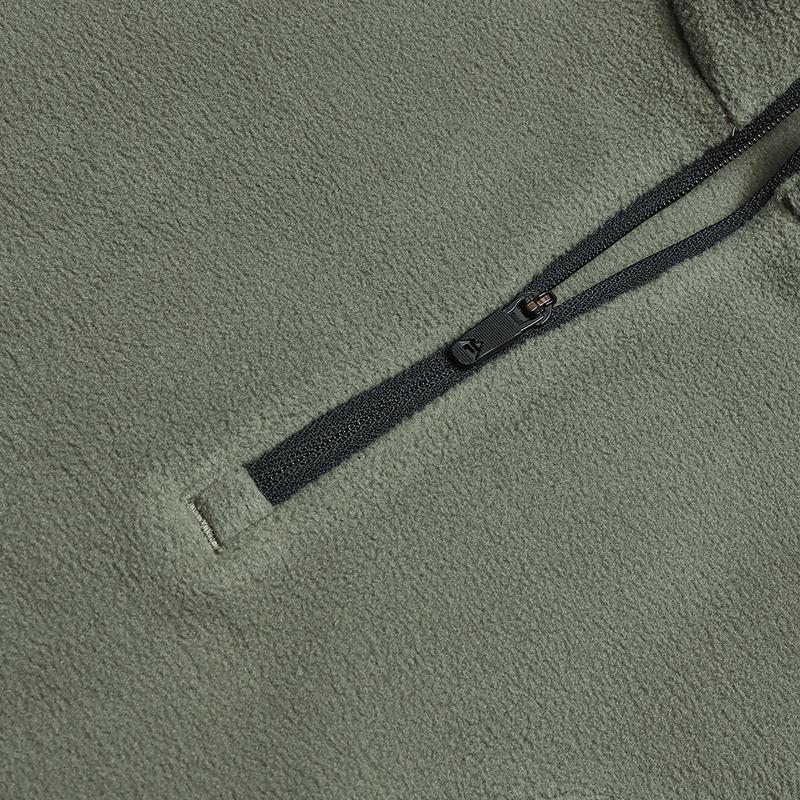 FILA Explorer Breathable Solid Color Stand Collar Short Sleeve Simple Personality Casual Sports Outdoor Comfortable Long Sleeve T-Shirt A11M547207FKK