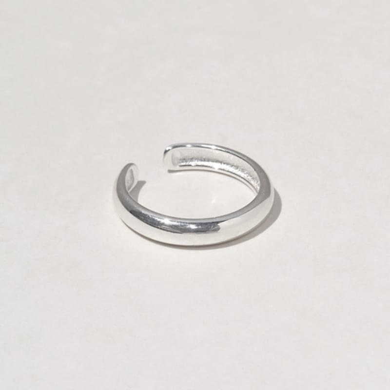 Another Layer Glossy Easy Ring (silver925)(2color)