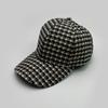 Woolen Plaid British Style Retro Baseball Cap Men And Women Personality Autumn And Winter Warm Fashion Versatile