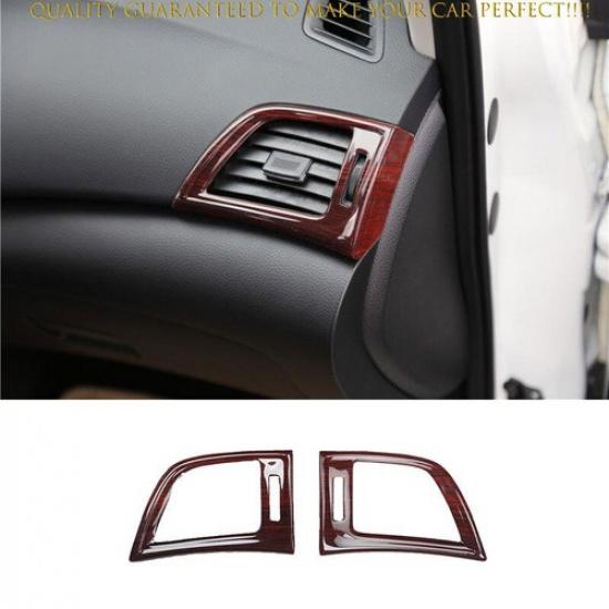 For Nissan Sentra Sylphy 2013-2019 Wood Grain Console L&R Air Outlet Vent Trim