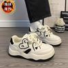 Campus wind velvet love little white shoes women's winter thickened warm two cotton shoes student versatile sports board shoes