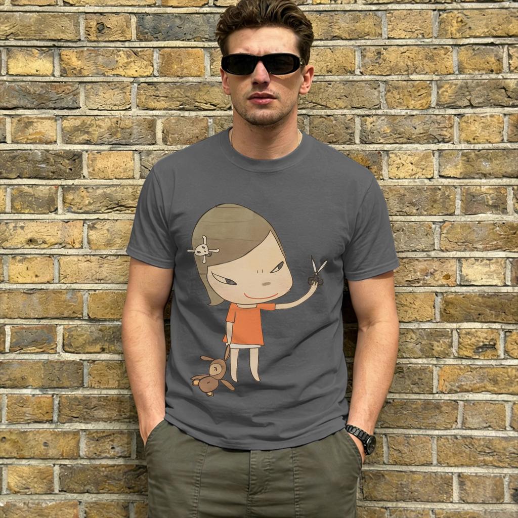 Harajuku T Shirt Beach Yoshitomos Nara Hip Hop T Shirts Pure Cotton Tshirt For Adult Awesome Design Short Sleeve Tees