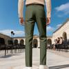 Men's Solid Color Straight Leg Plus Size Slim Business Casual Pants