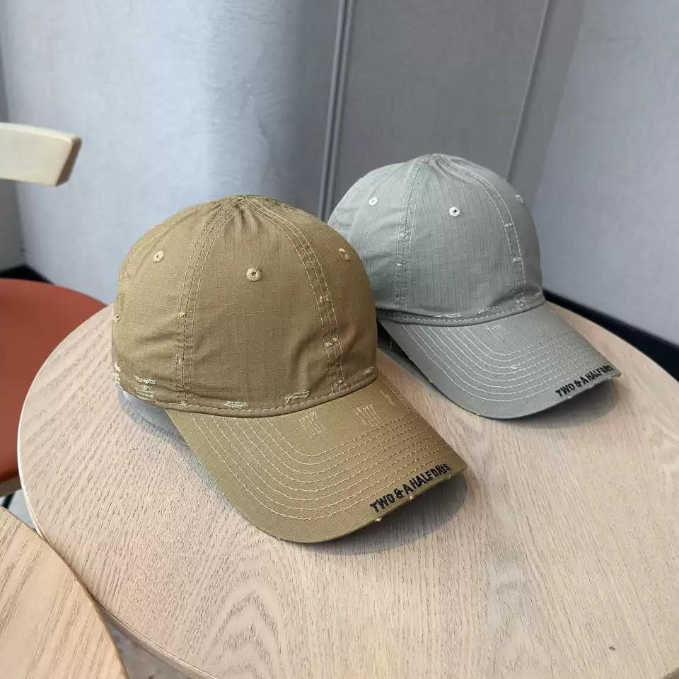 Autumn new wear-out embroidered baseball cap men's and women's big head circumference versatile wide brim sunshade couple's cap
