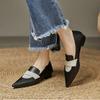 Women Flat Shoes  Pointed Toe  Low-heeled Loafers Fashion Designer Trendy New Soft-soled Elegant Dress High-heeled Shoes