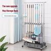 Stainless Steel Movable Mop and Broom Holder