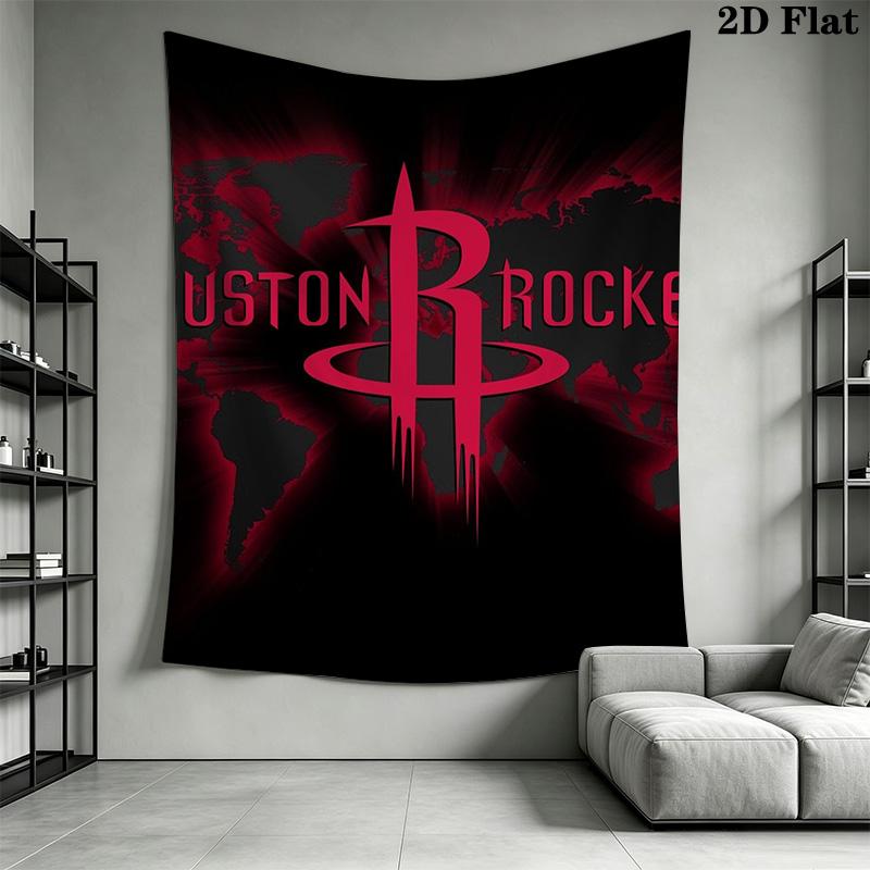 Rockets Basketball Team Logo Print Bedding 1 Duvet Cover 2 Pillowcase Without Core Duvet Cover And Pillowcase Christmas Birthday Gift