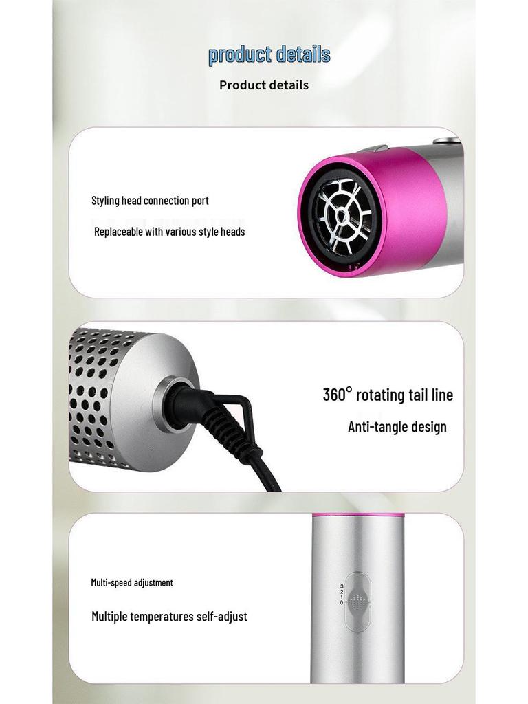 New Multifunctional 5-in-1 Hot Air Hair Dryer and Styler