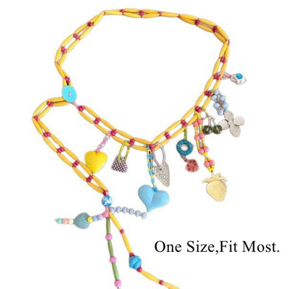 Adjustable Beaded Waist Chain Colorful Beads Body Jewelry New Adjustable Belly Chain Women