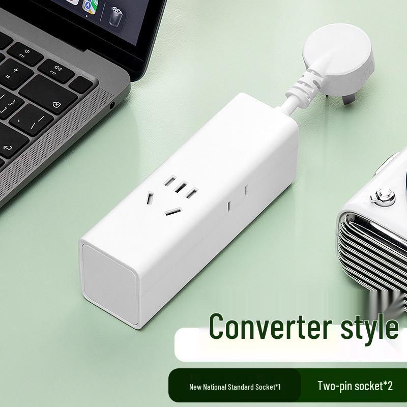 Compact Travel Power Strip with USB & Extension Cord for Home, Dorms & Offices