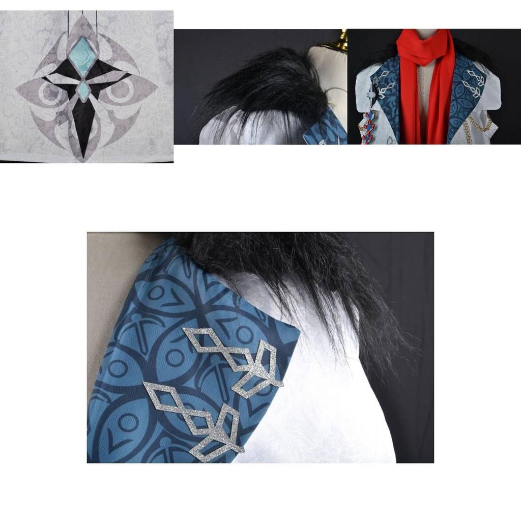 Original Trial Impact Cosplay Kostüm Tartaglia Umhang Halloween Party Outfit
