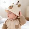 Unisex Baby Bear Bucket Hat - Cute, Adorable Spring & Autumn Sun Protection