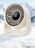 Compact USB Desktop Fan with Digital Display - Silent Mini Electric Fan for Office & Dorm Use