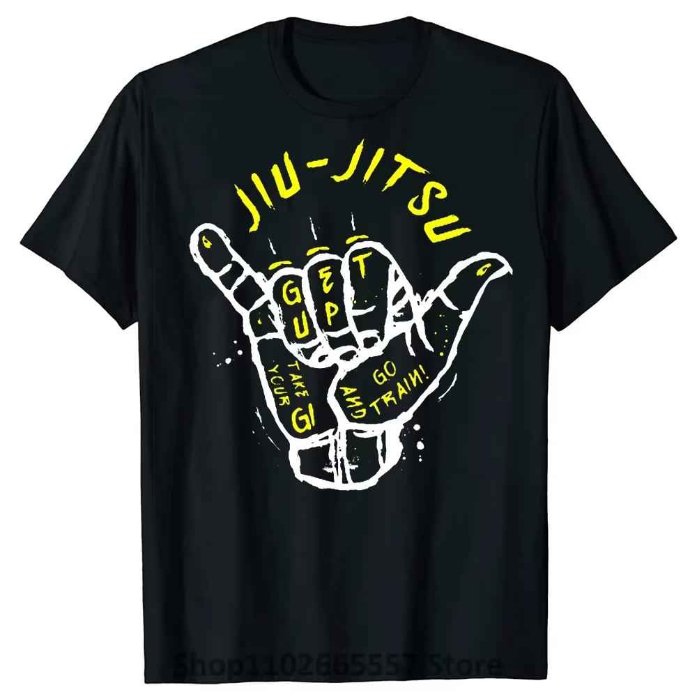 Summer Mens Funny Jujutsu Letter Gesture Printed Round Neck Tshirt 100 Cotton Street Soft Short Sleeve Large Birthday Gift S