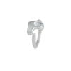 Burnt White Texture Mask Color Handmade Opening Ring Versatile Personality Mask Ring Matte Niche High-end Jewelry