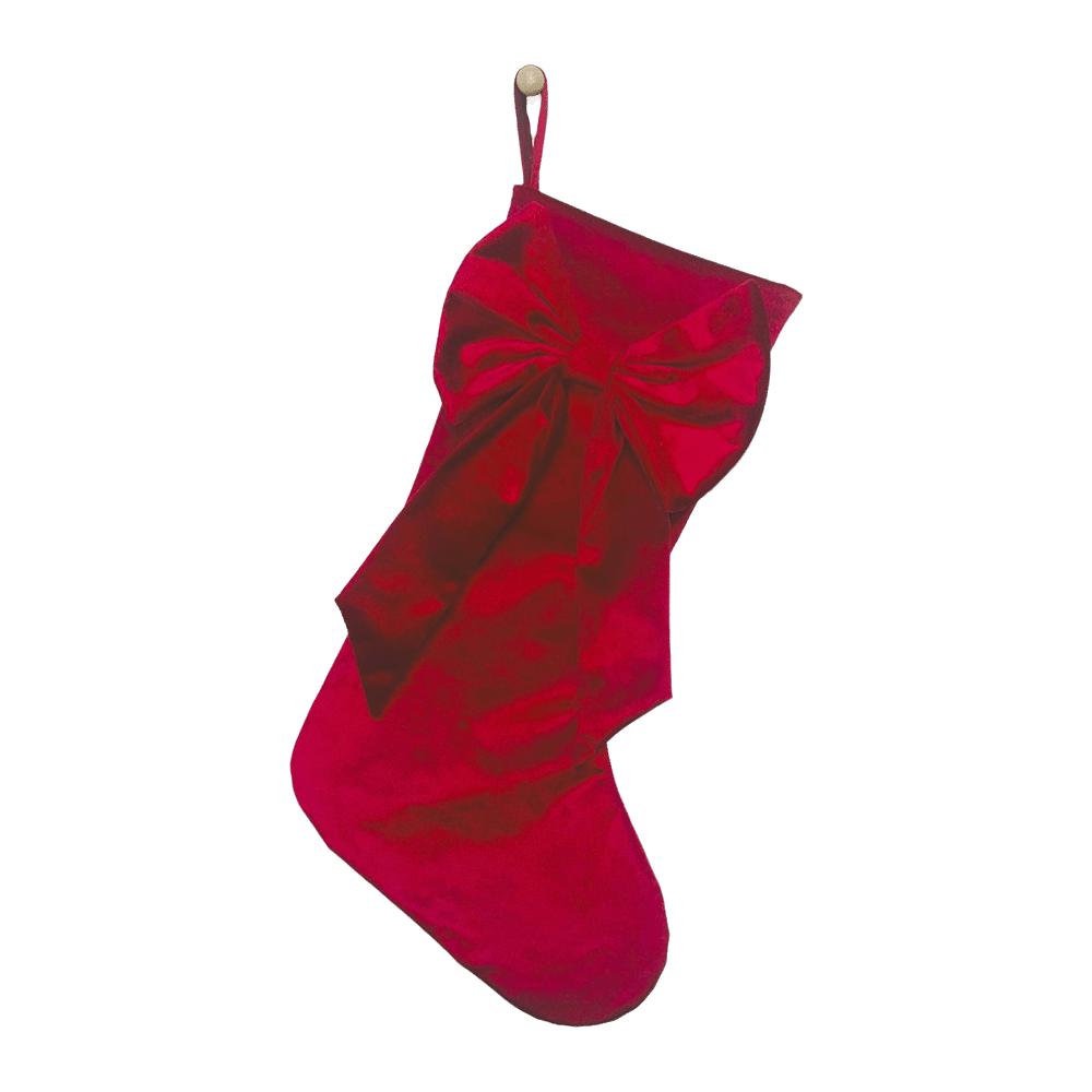 Bowknot Christmas Stockings Large Capacity Hanging Decoration Candy Bag  Christmas Tree Decoration