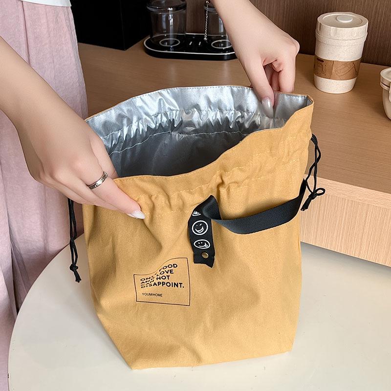 Japanese Insulated Waterproof Lunch Tote for Office & School - Free Labeling Included