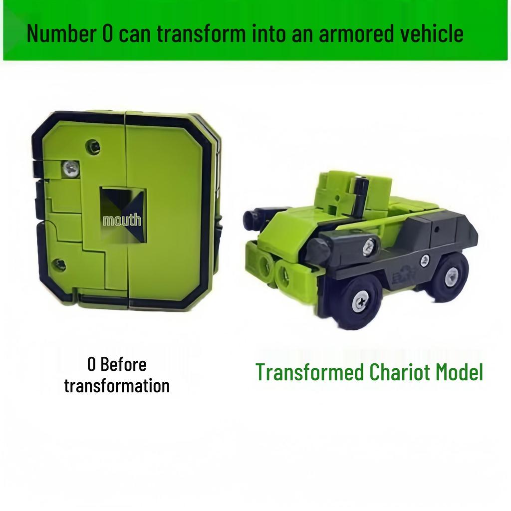 Children's Educational Robot Building Blocks: Transforming Digital Autobot Letters