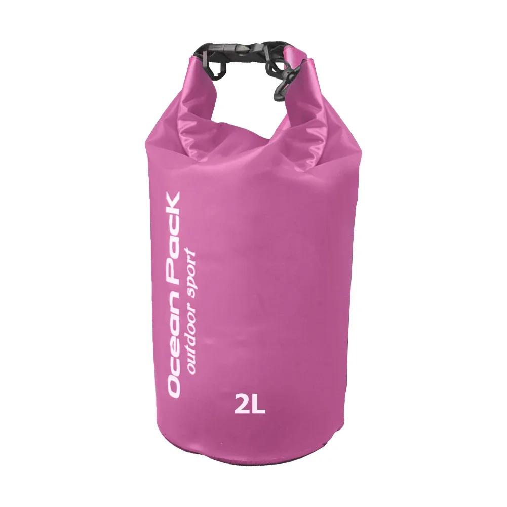 Borsa Impermeabile 2/3/5/10L Sacca Secca in PVC per Nautica Pesca Rafting Nuoto Galleggiamento Deriva Borsa Acqua Borsa Custodia da Campeggio