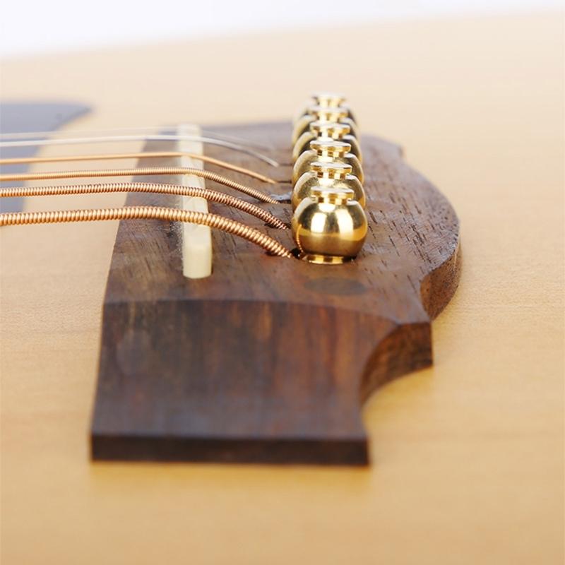 Acoustic Guitar Bridge Pins with Bridge Pin Puller Set Bass Guitar Bridge Pegs Stringed Instruments String Nail Remover