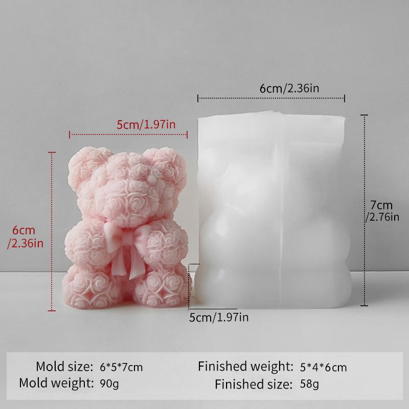 

Bunny Candle Silicone Resin Mold for Easter Rabbit Candlestick Plaster Soap Ornaments Casting Making Home Decor