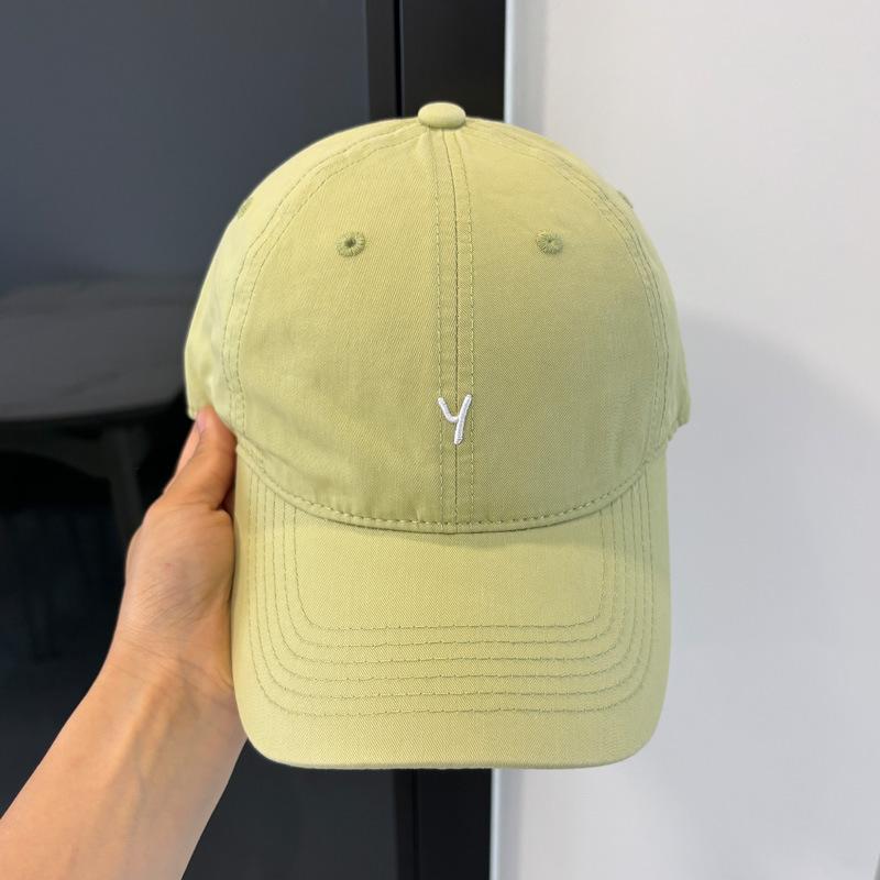 

New simple and versatile cap children s spring and summer leisure small letter Y embroidered baseball cap soft top Adjustable