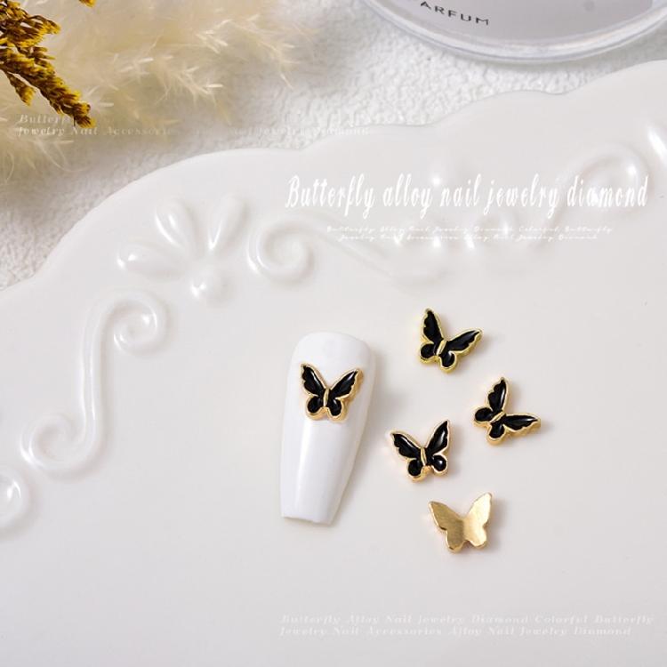 5Pieces/set Butterfly Nail Charms Butterfly Rhinestones Nail Art Decoration DIY