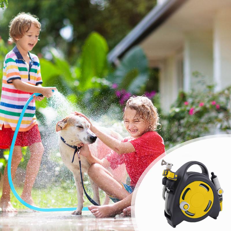 Retractable Automatic Winding Machine Garden Water Hose Reel Tool Car Wash Hose Reels For Watering 38FT Car Wash Supplies