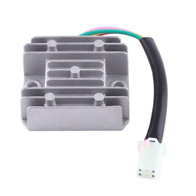 4 Wires 4 Pins 12 Voltage Regulator Rectifier For 150250CC Motorcycle Scooter Moped ATV White