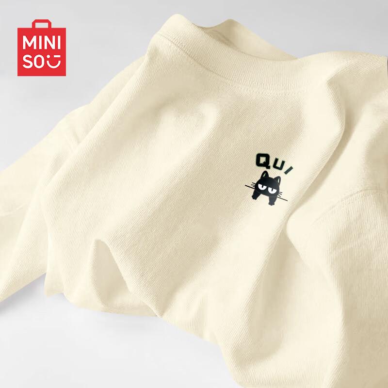 MINISO Men s Pure Cotton Short Sleeve T-Shirt M