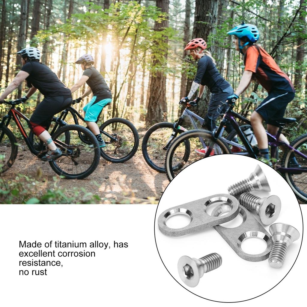 Mountain Bike Pedal Cleats Mounting Screws and Washers Titanium Alloy Cycling Accessory