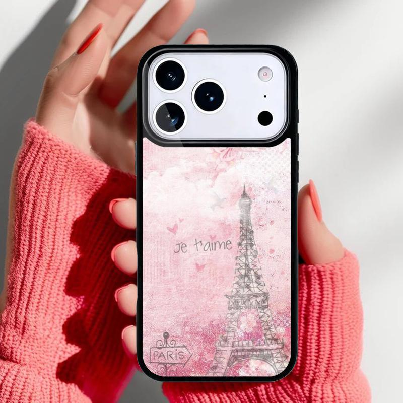 Eiffel Tower Paris Phone Case for iPhone 17 16 15 14 13 Pro Max Back Cover for 12 11 Pro Coque