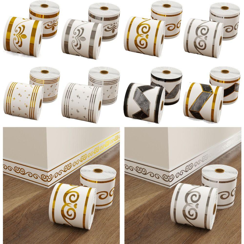 5 Meter Wandbasis Selbstklebend Ecklinie DIY Sockelleiste Schlafzimmer
