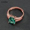 Lindon Klassischer Zirkonring aus Kupferlegierung, Damenschmuck, Hochzeitsversprechen, Partygeschenk