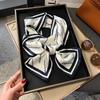 Small Silk Scarf Women's Spring and Autumn Thin Korean Version Versatile Thin and Narrow Long Scarf Tied Hair Temperament Square Scarf with Suit Shirt