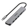 USB-C Hub Unitek H1118A 7-i-1, HDMI 4K, 3x USB-A, USB-C PD 100W, alu