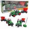 Traktor Zdalnie Sterowany Z Przyczepą Rozsiewacz Na Pilot Światło Rc