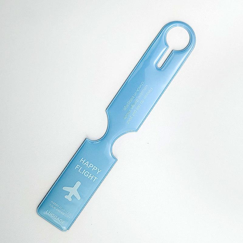 PVC Aircraft Luggage Boarding Pass Luggage Tags Anti Loss Suitcase Tags Luggage Tag Name ID Address Label Travel Accessories