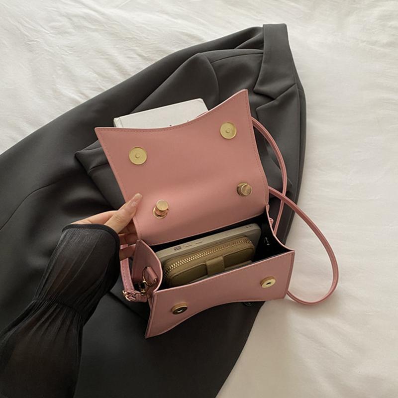 PU Solid Color Bow Casual Tote Large Capacity Commuting High Quality Women's Bags Winter New Versatile Crossbody Bags