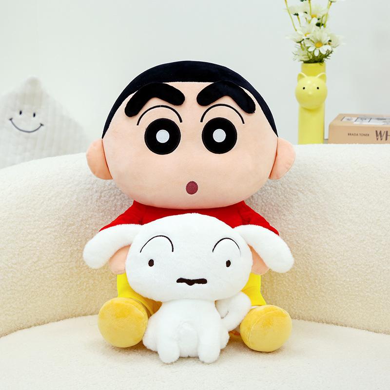 Cute Crayon Xiaoxin Hugs Little White Plush Doll Toy Xiaoxin Anime Doll Children's Birthday Gift Female