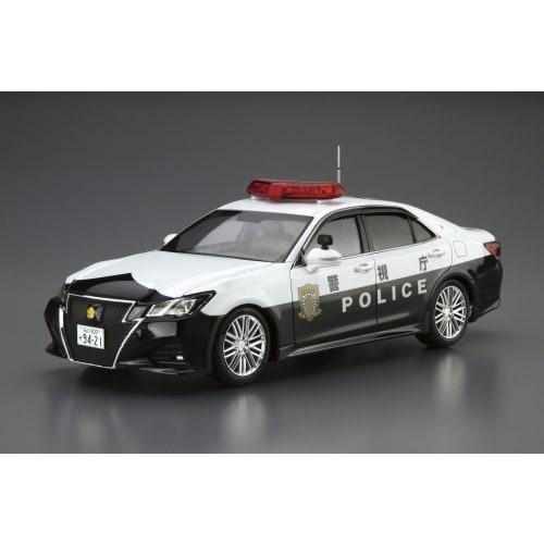 Aoshima Bunka Kyozai (AOSHIMA) 1/24 The Model Car Series No. 110 Toyota GRS214 Crown Patrol Car for Traffic Enforcement '16 Plastic Model