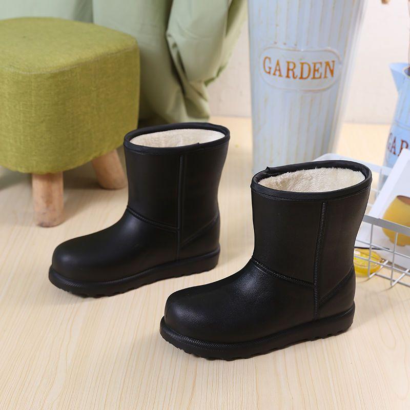 Ultra-Light Velvet Waterproof Snow Boots, EVA Materia, High-Top Design for Work, Car Wash, and Livestock Use