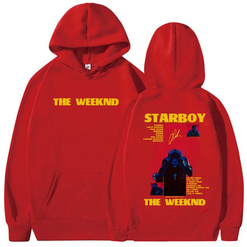 Rapper THE WEEKND STARBOY Album 2025 Merch Hoodie Men Women Harajuku Gothic Hip Hop Fashion Pullover Sweatshirts Fans Streetwear
