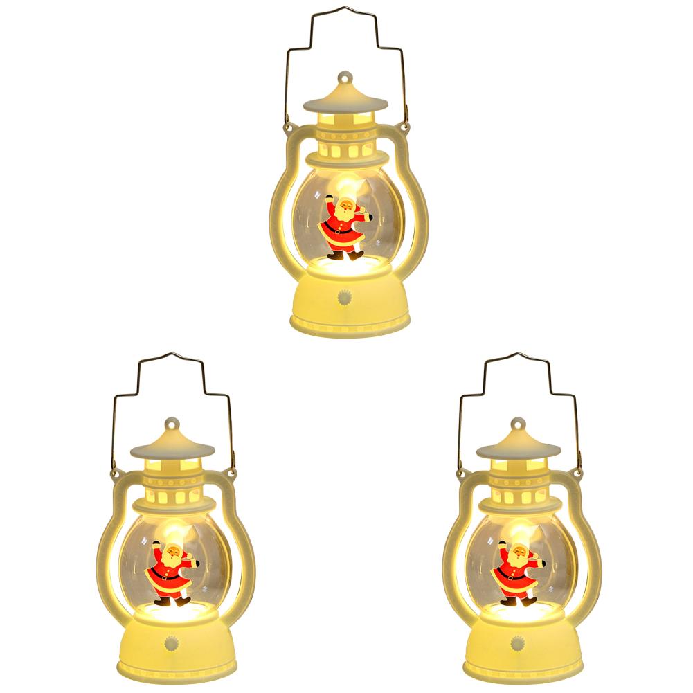 

Weihnachtliche dekorative Hängelaterne mit Griff (Weihnachtsmann)